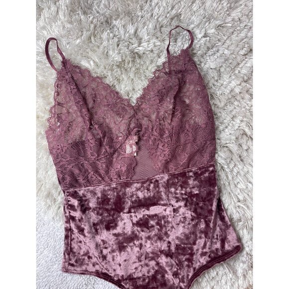Bozzolo All For Me Crushed Velvet Teddy Mauve Size M - Picture 3 of 6